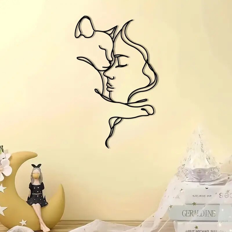 Abstrakte Wanddekoration