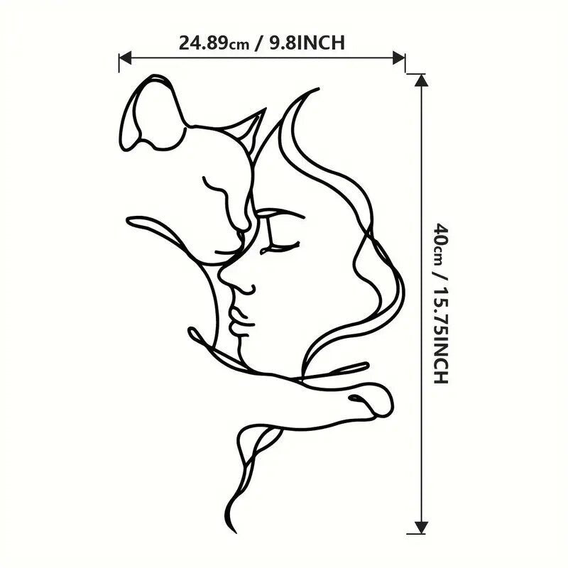 Abstrakte Wanddekoration
