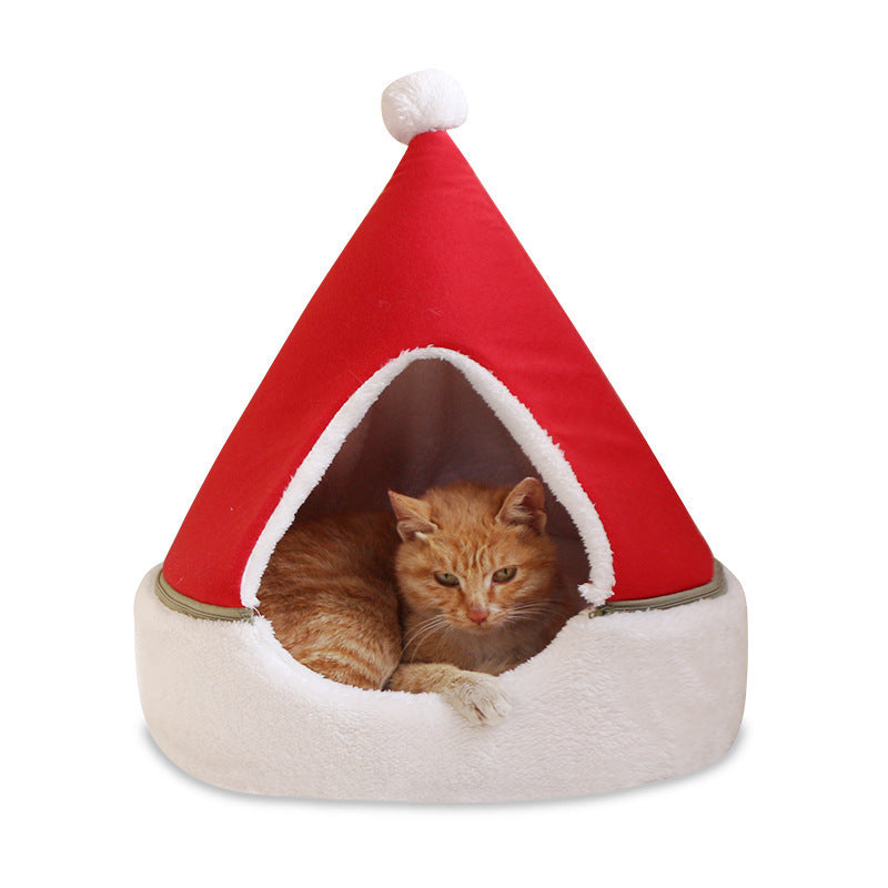 Weihnachtliches Haustierbett