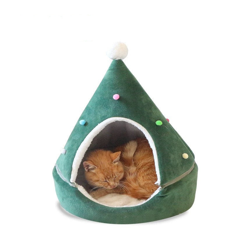 Weihnachtliches Haustierbett