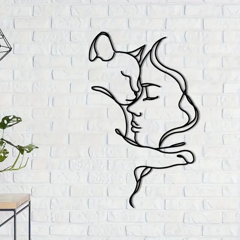 Abstrakte Wanddekoration